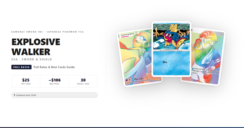 S2a Explosive Walker Pull Rates, Best Cards & Box Guide (2026)