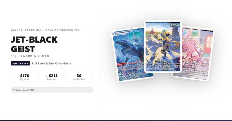 S6K Jet-Black Geist Pull Rates, Best Cards & Box Guide (2026)
