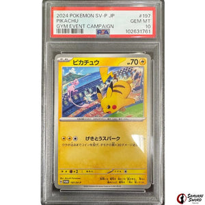 Promo Pack Pikachu 197/SV-P PSA10 / Japanese Pokemon Card PROMO