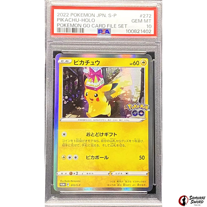 Pokemon Go Card File Set PROMO Pikachu 272/S-P PSA10 / Japanese Pokemon Card