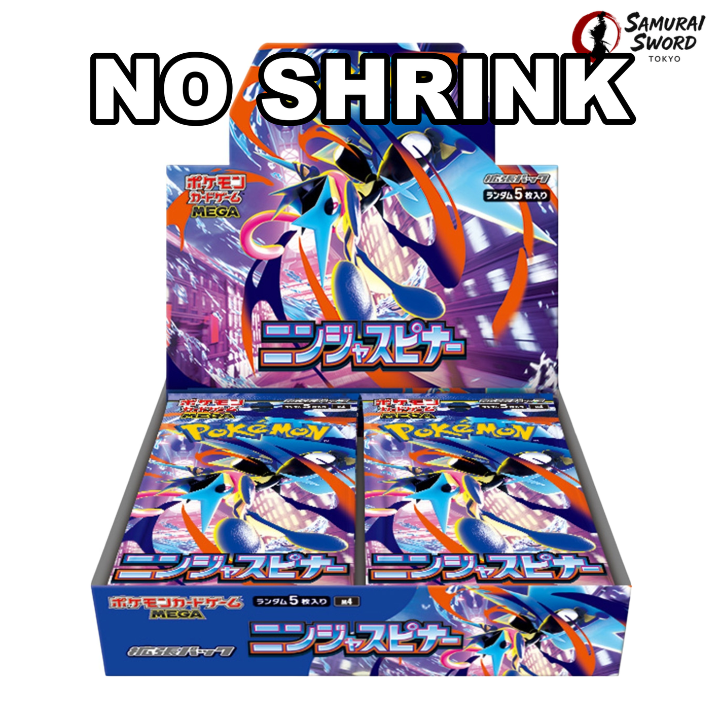 NO SHRINK - M4-Ninja Spinner Sealed Japanese Pokemon Booster Box