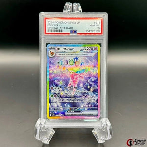 Terastal Fest EX Espeon EX SAR 211/187 PSA10 / Japanese Pokemon Card sv8a