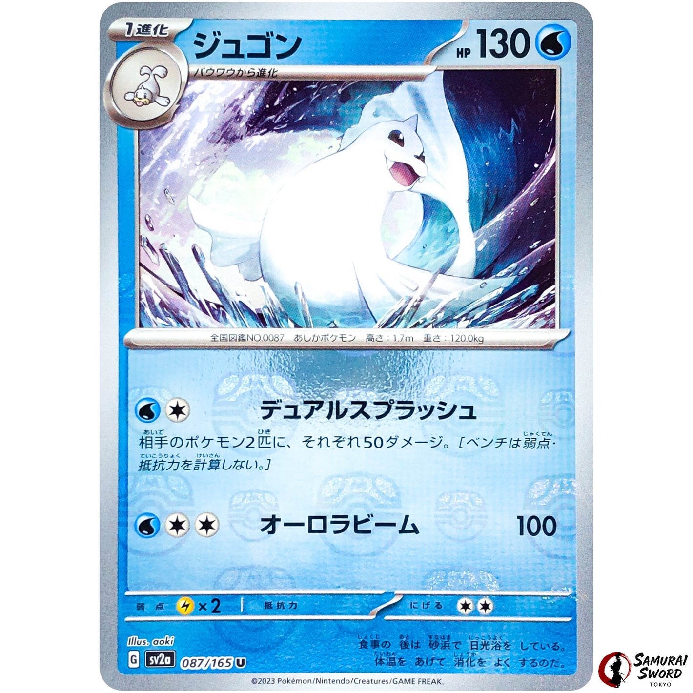 Dewgong Master Ball Mirror Holo