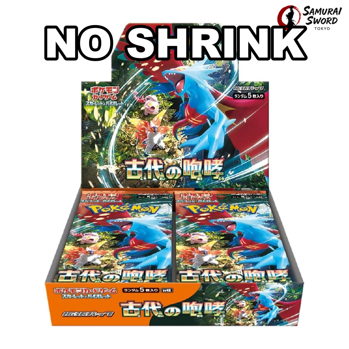 NO SHRINK - SV4K-Ancient Roar Sealed Japanese Pokemon Booster Box