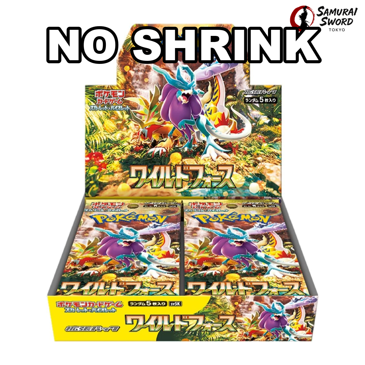 NO SHRINK - SV5K-Wild Force Sealed Japanese Pokemon Booster Box