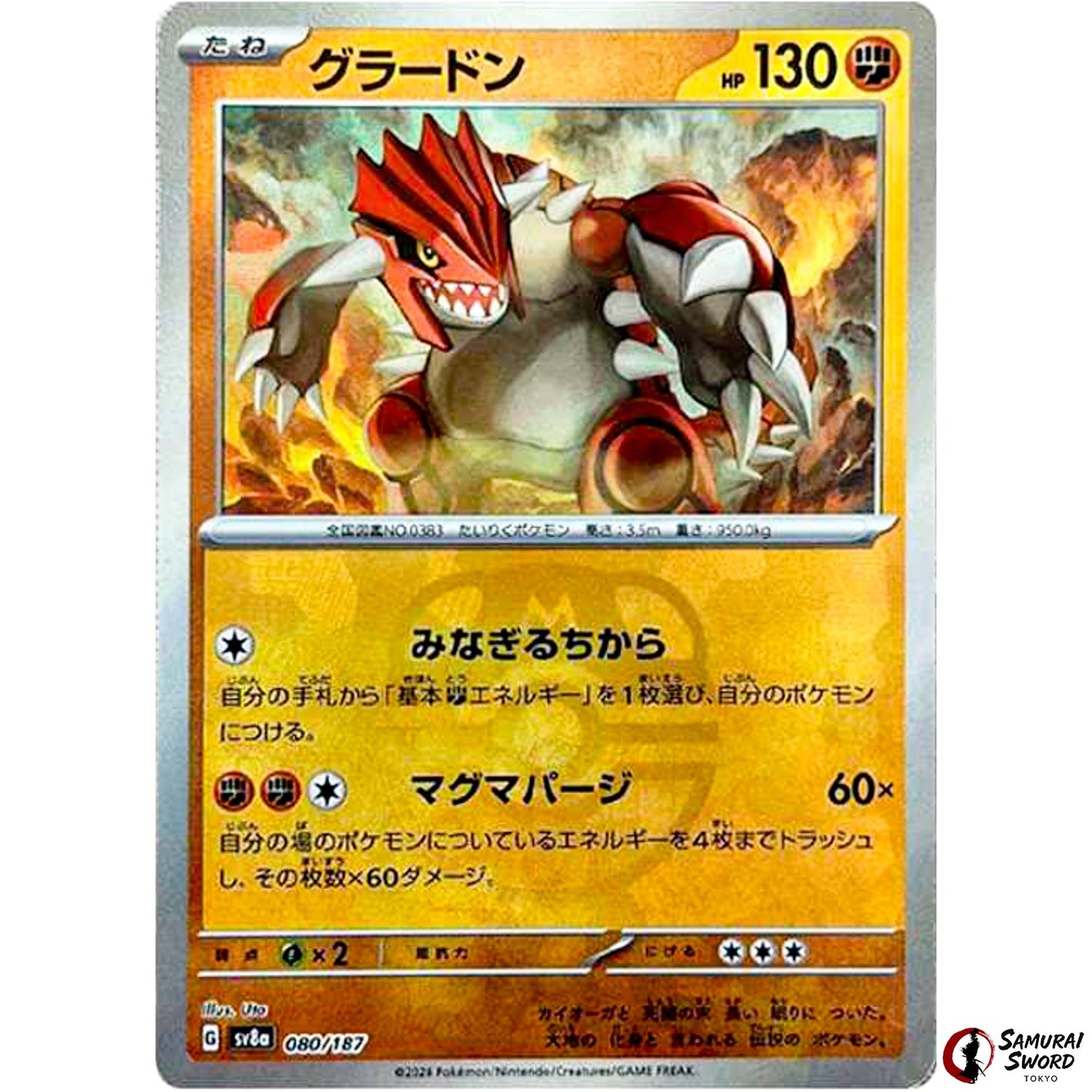 Groudon Master Ball Mirror Holo