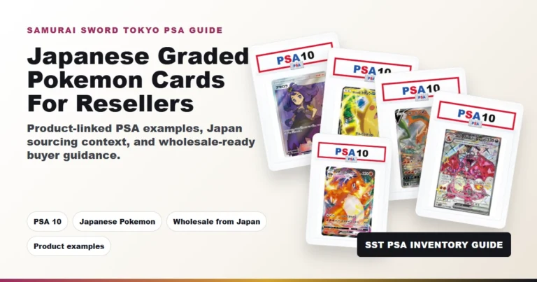 PSA 10 Japanese Pokemon cards from Samurai Sword Tokyo