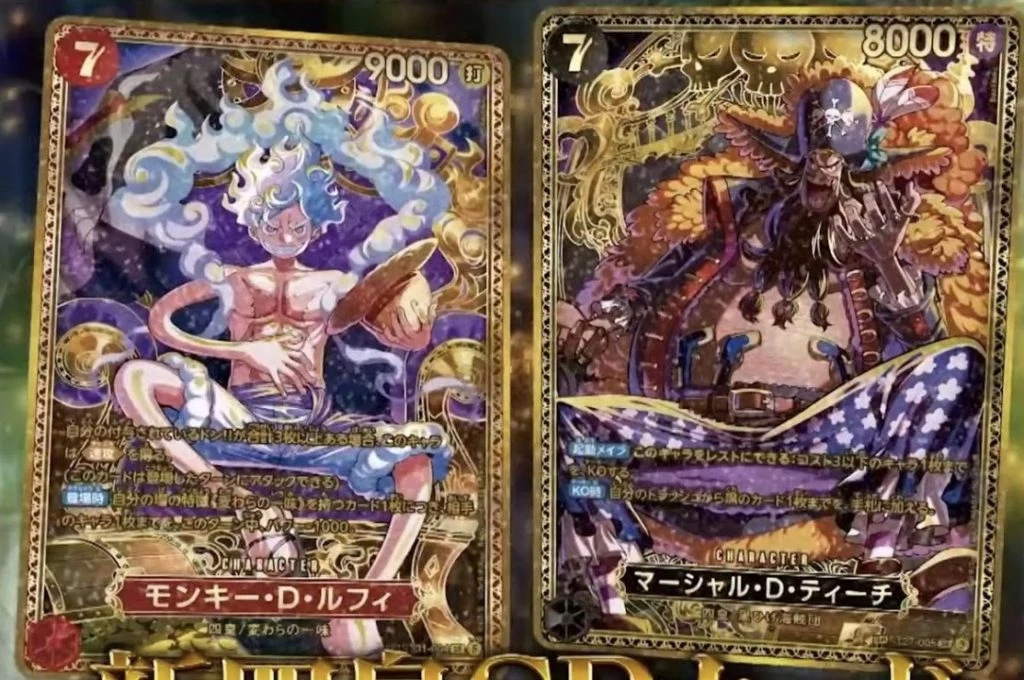 OP-17 Luffy and Marshall D Teach SP treatments shown officially