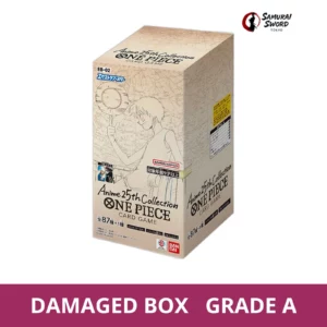 EB-02 Anime 25th collection Japanese One Piece Booster Box - Damaged Box - regular product image with Damaged Box Grade A label