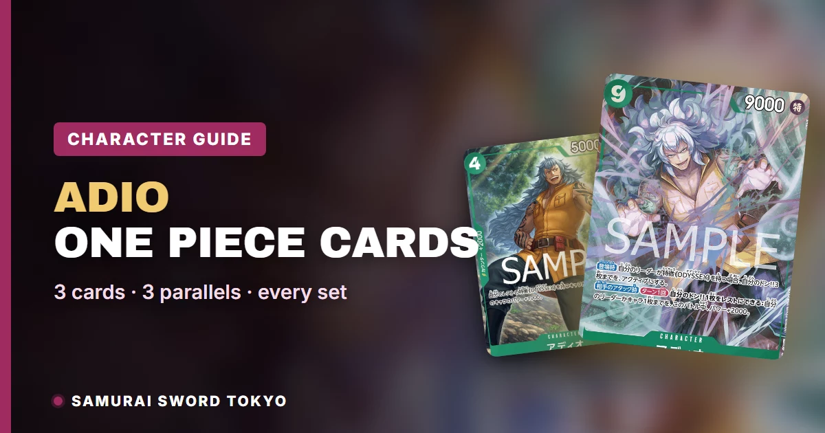 Adio One Piece Cards: Every Card & Parallel (2026)