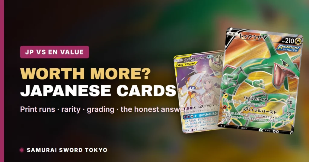 Le carte Pokemon giapponesi valgono di più? JP vs EN: fatti e prezzi richiesti (2026)