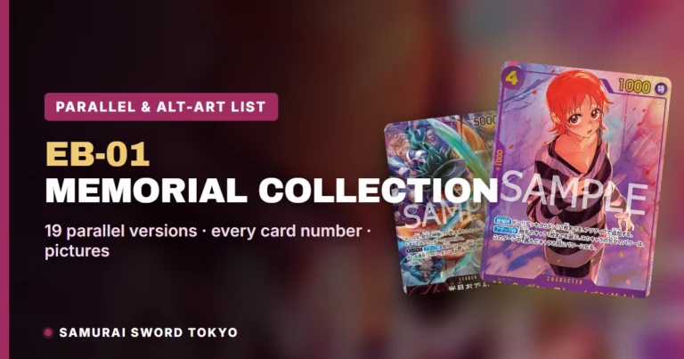 EB-01 Memorial Collection Parallel & Alt-Art Card List: All 19 Versions (One Piece Card Game)