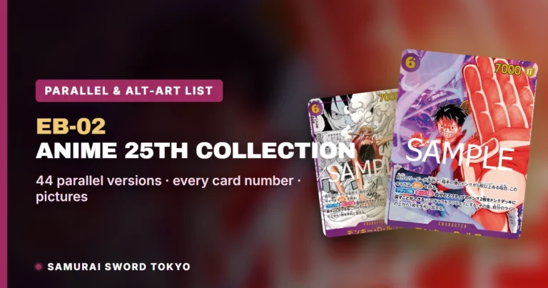 EB-02 Anime 25th Collection Parallel & Alt-Art Card List: All 44 Versions (One Piece Card Game)