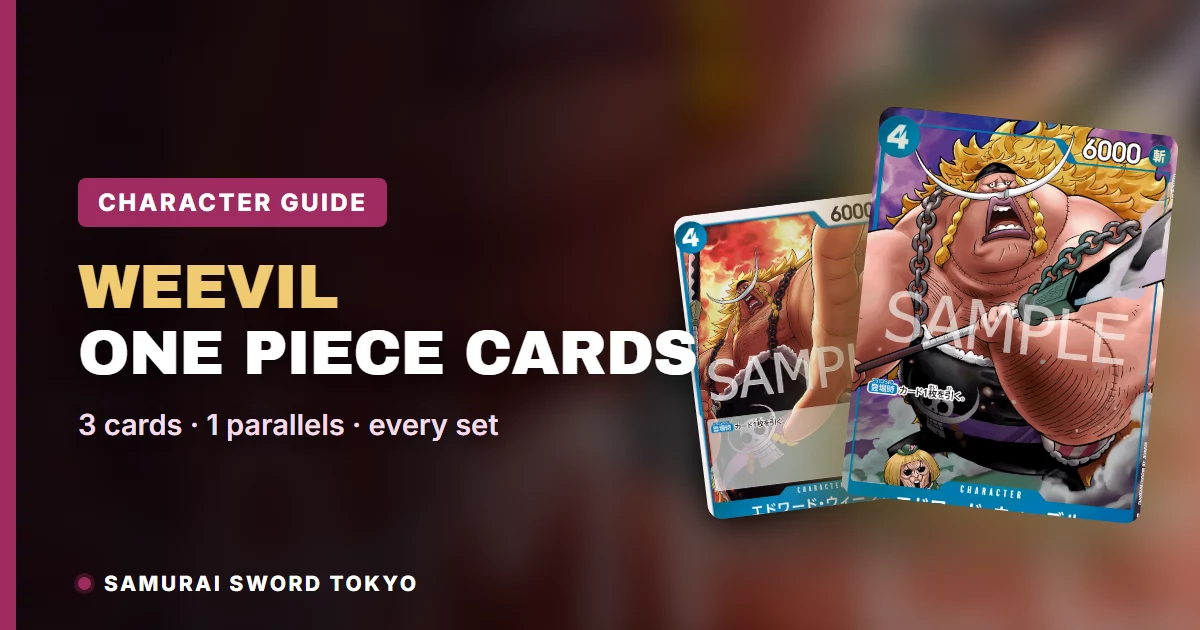 Edward Weevil One Piece Cards: Every Card & Parallel (2026)