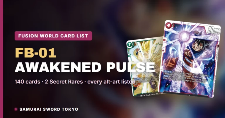 FB-01 Awakened Pulse Card List: Every Dragon Ball Fusion World Card & Rarity