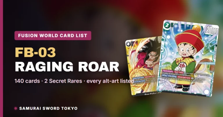 FB-03 Raging Roar Card List: Every Dragon Ball Fusion World Card & Rarity