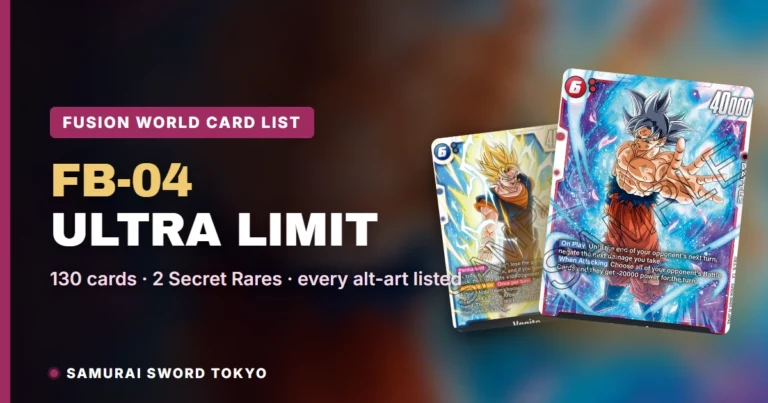 FB-04 Ultra Limit Card List: Every Dragon Ball Fusion World Card & Rarity