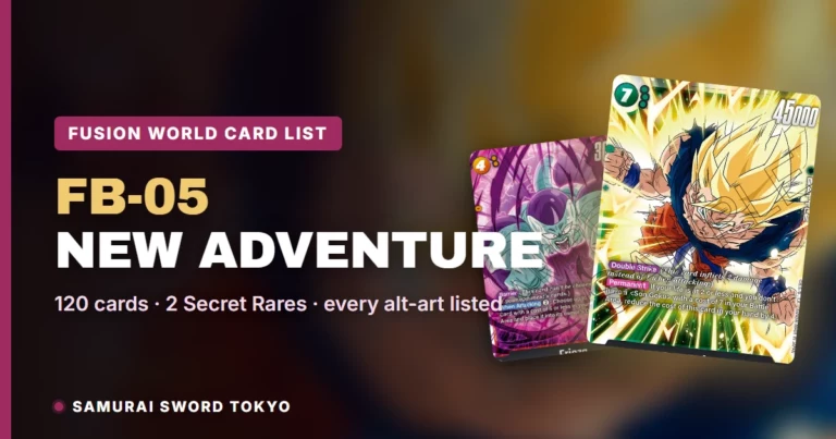 FB-05 New Adventure Card List: Every Dragon Ball Fusion World Card & Rarity