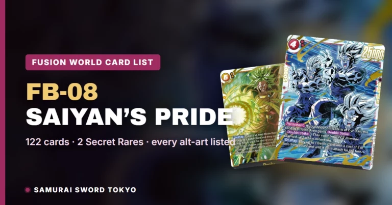 FB-08 Saiyan’s Pride Card List: Every Dragon Ball Fusion World Card & Rarity