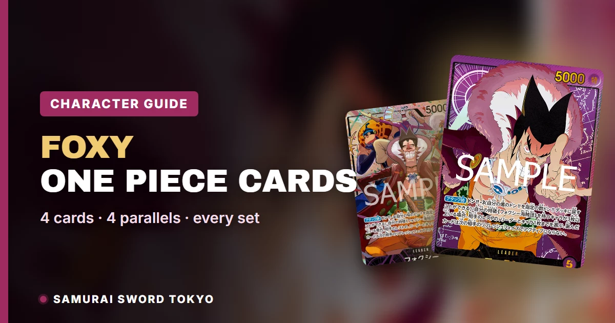 Foxy One Piece Cards: Every Card & Parallel (2026)