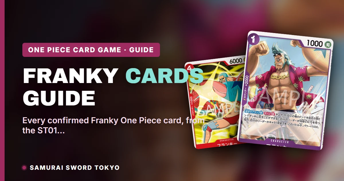 P レリ★ フランキー Franky One Piece Cards Guide