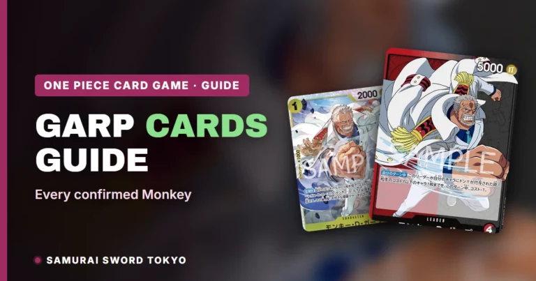 Garp One Piece Cards: Every Confirmed Printing