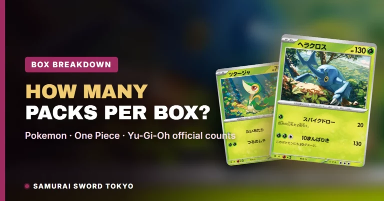 How Many Packs in a Japanese Booster Box? Pokemon & One Piece Pack Counts (2026)