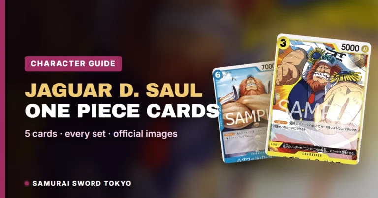 Jaguar D. Saul One Piece Cards Guide: Every Card, Parallel & Set (2026)