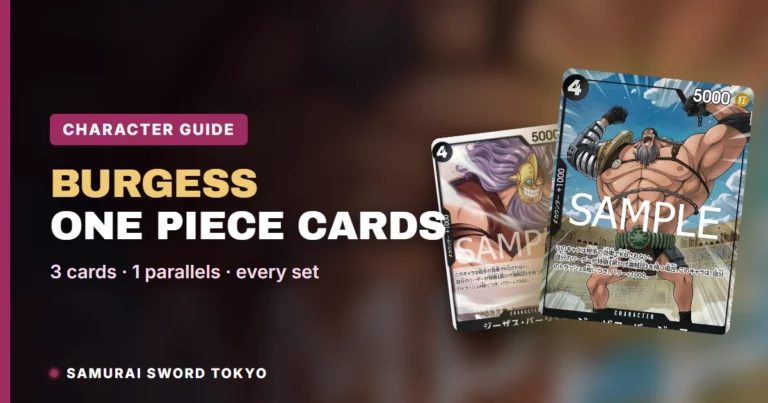 Jesus Burgess One Piece Cards Guide: Every Card, Parallel & Set (2026)