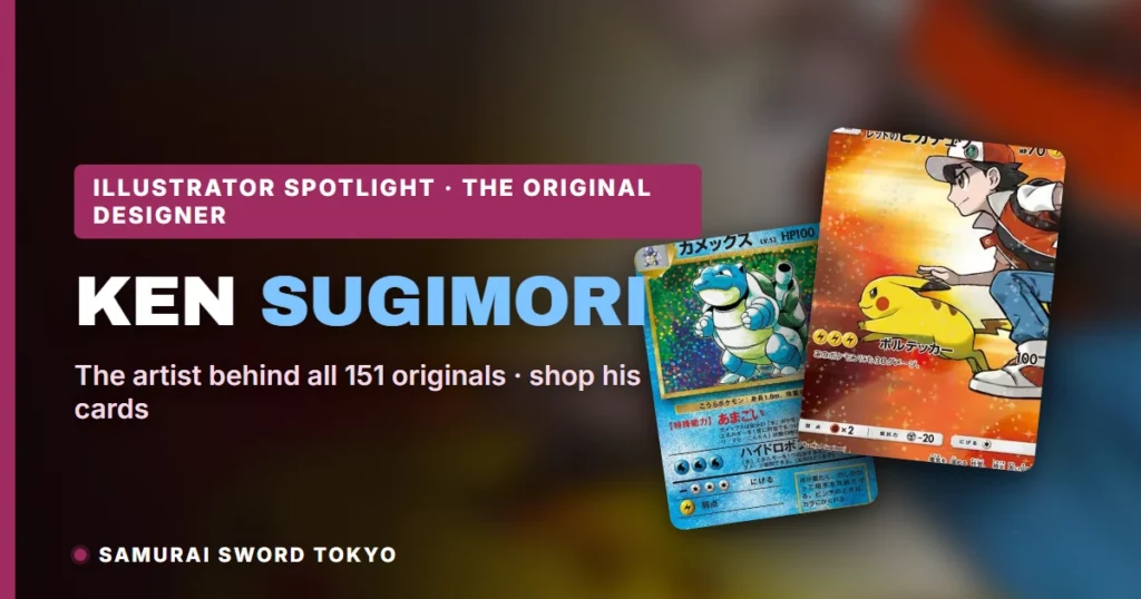 Ken Sugimori Pokemon Cards: The Original Designer’s Art on Cardboard