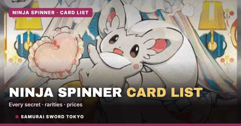 Ninja Spinner (M4) Complete Card List: All 120 Cards & Rarities