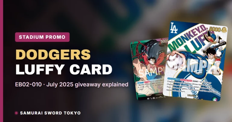 One Piece Dodgers Card Explained: The Monkey D. Luffy EB02-010 Stadium Promo