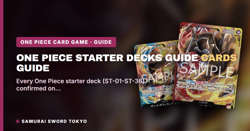 One Piece Starter Decks Guide: Every ST Deck from ST-01 to ST-36