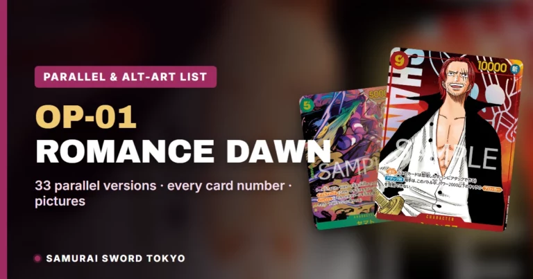 OP-01 Romance Dawn Parallel & Alt-Art Card List: All 33 Versions (One Piece Card Game)
