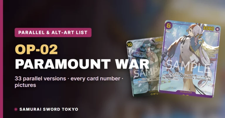 OP-02 Paramount War Parallel & Alt-Art Card List: All 33 Versions (One Piece Card Game)
