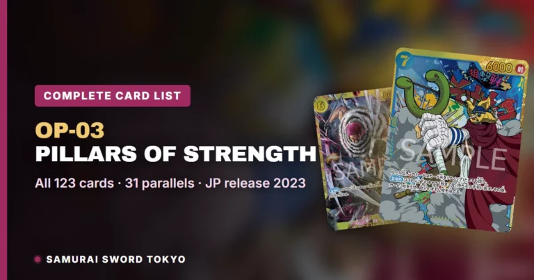 OP-03 Pillars of Strength Complete Card List: Every Card, Rarity & Parallel