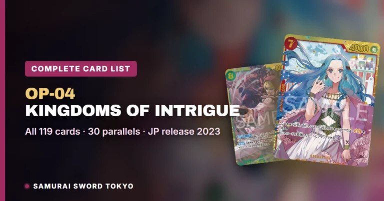 OP-04 Kingdoms of Intrigue Complete Card List: Every Card, Rarity & Parallel