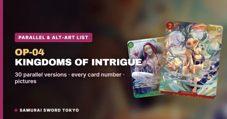 OP-04 Kingdoms of Intrigue Parallel & Alt-Art Card List: All 30 Versions (One Piece Card Game)