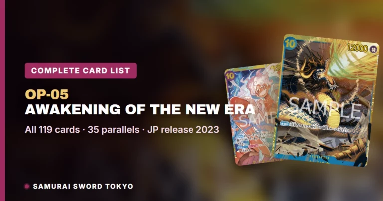 OP-05 Awakening of the New Era Complete Card List: Every Card, Rarity & Parallel