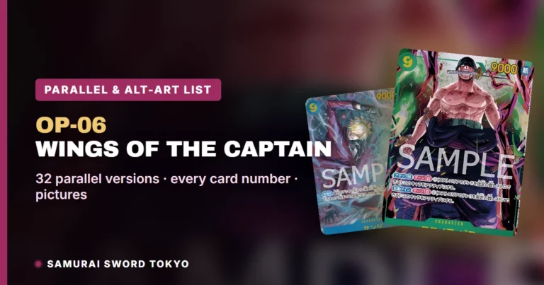 OP-06 Wings of the Captain Parallel & Alt-Art Card List: All 32 Versions (One Piece Card Game)
