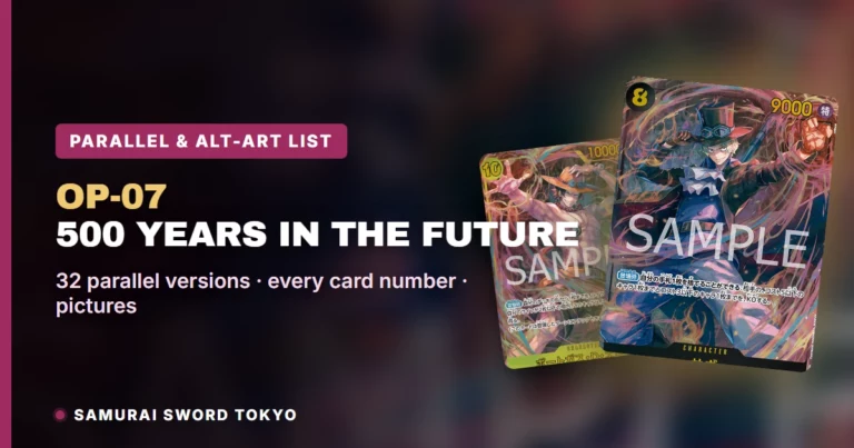 OP-07 500 Years in the Future Parallel & Alt-Art Card List: All 32 Versions (One Piece Card Game)