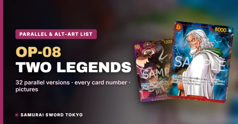 OP-08 Two Legends Parallel & Alt-Art Card List: All 32 Versions (One Piece Card Game)