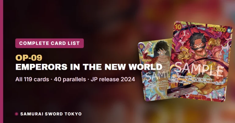 OP-09 Emperors in the New World Complete Card List: Every Card, Rarity & Parallel