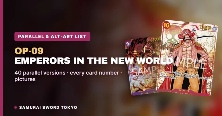 OP-09 Emperors in the New World Parallel & Alt-Art Card List: All 40 Versions (One Piece Card Game)