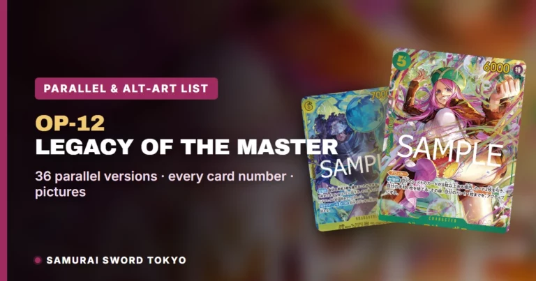 OP-12 Legacy of the Master Parallel & Alt-Art Card List: All 36 Versions (One Piece Card Game)