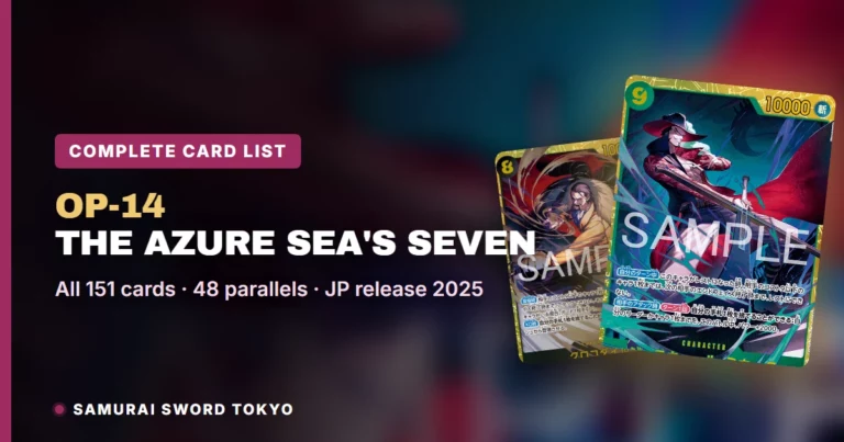 OP-14 The Azure Sea’s Seven Complete Card List: Every Card, Rarity & Parallel