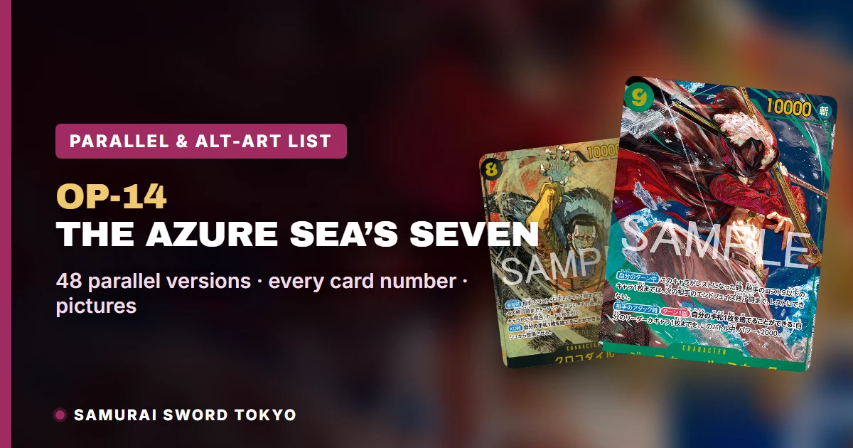 One Piece OP-14 Card List: Parallel, SP and Secret Rare