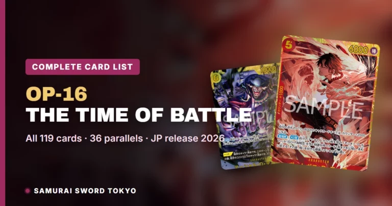 OP-16 The Time of Battle Complete Card List: Every Card, Rarity & Parallel