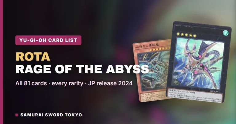 Rage of the Abyss (ROTA) Card List: Every Japanese Yu-Gi-Oh Card & Rarity