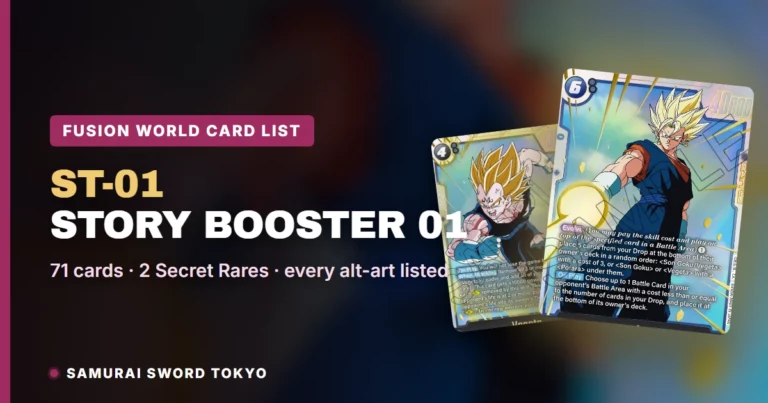 ST-01 Story Booster 01 Card List: Every Dragon Ball Fusion World Card & Rarity
